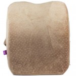 VIAGGI Brown Orthopedic Lumbar Support Memory Foam Pillow, Relief for Lower Back Pain, Sciatica Pain Relief - Ideal Backrest Pillow for Computer/Office Chair, Car Seat